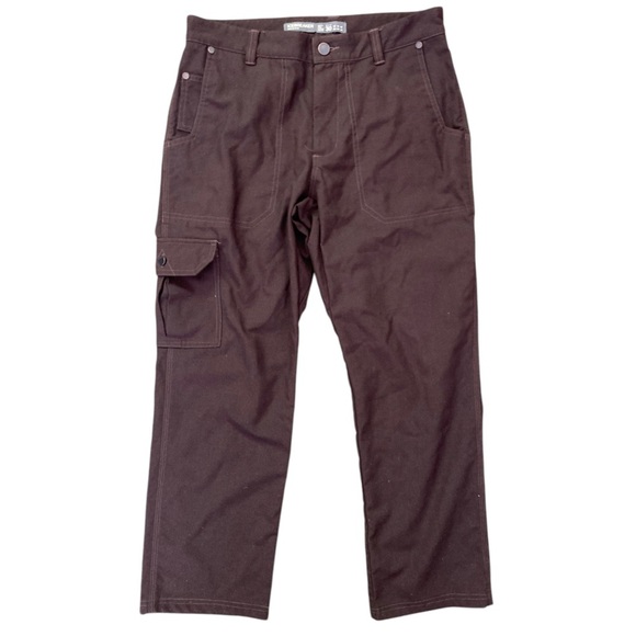 Icebreaker Wool Blend Cargo Pants Men’s Brown Gorpcore Casual - Picture 2 of 8